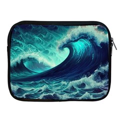 Ai Generated Waves Ocean Sea Tsunami Nautical Fantasy Apple Ipad 2/3/4 Zipper Cases by uniart180623