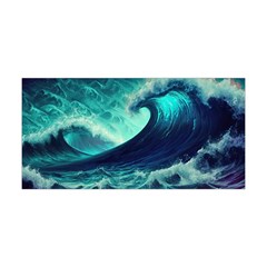 Ai Generated Waves Ocean Sea Tsunami Nautical Fantasy Yoga Headband by uniart180623