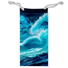 Ai Generated Waves Ocean Sea Tsunami Nautical Sea Jewelry Bag by uniart180623