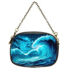 Ai Generated Waves Ocean Sea Tsunami Nautical Sea Chain Purse (two Sides) by uniart180623