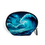 Ai Generated Waves Ocean Sea Tsunami Nautical Sea Accessory Pouch (Small) Front