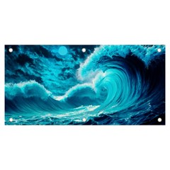 Ai Generated Waves Ocean Sea Tsunami Nautical Sea Banner And Sign 6  X 3 