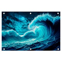 Ai Generated Waves Ocean Sea Tsunami Nautical Sea Banner And Sign 6  X 4  by uniart180623