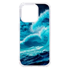 Ai Generated Waves Ocean Sea Tsunami Nautical Sea Iphone 14 Pro Tpu Uv Print Case by uniart180623