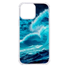 Ai Generated Waves Ocean Sea Tsunami Nautical Sea Iphone 13 Pro Max Tpu Uv Print Case by uniart180623