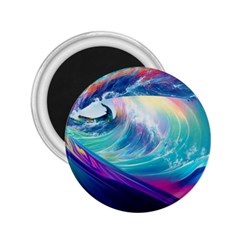 Waves Ocean Sea Tsunami Nautical Nature Water 2 25  Magnets by uniart180623