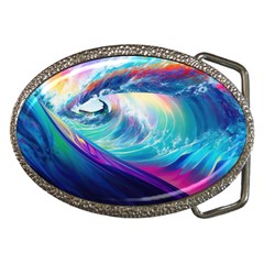 Waves Ocean Sea Tsunami Nautical Nature Water Belt Buckles by uniart180623