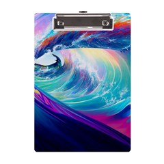 Waves Ocean Sea Tsunami Nautical Nature Water A5 Acrylic Clipboard by uniart180623