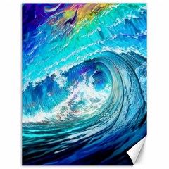 Tsunami Waves Ocean Sea Nautical Nature Water Painting Canvas 12  X 16  by uniart180623