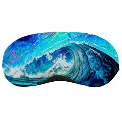 Tsunami Waves Ocean Sea Nautical Nature Water Painting Sleeping Mask by uniart180623