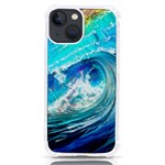 Tsunami Waves Ocean Sea Nautical Nature Water Painting iPhone 13 mini TPU UV Print Case Front