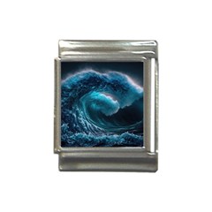 Tsunami Waves Ocean Sea Water Rough Seas Italian Charm (13mm) by uniart180623