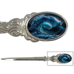 Tsunami Waves Ocean Sea Water Rough Seas Letter Opener by uniart180623