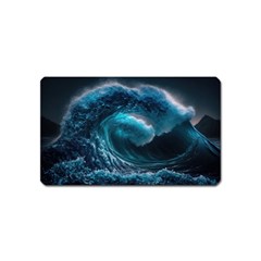 Tsunami Waves Ocean Sea Water Rough Seas Magnet (name Card) by uniart180623