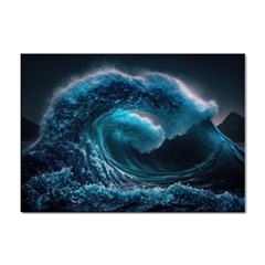 Tsunami Waves Ocean Sea Water Rough Seas Sticker A4 (100 Pack) by uniart180623