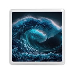 Tsunami Waves Ocean Sea Water Rough Seas Memory Card Reader (square) by uniart180623