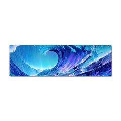 Tsunami Tidal Wave Ocean Waves Sea Nature Water Blue Sticker (bumper) by uniart180623