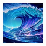 Tsunami Tidal Wave Ocean Waves Sea Nature Water Blue Medium Glasses Cloth (2 Sides) Front