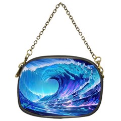 Tsunami Tidal Wave Ocean Waves Sea Nature Water Blue Chain Purse (one Side) by uniart180623