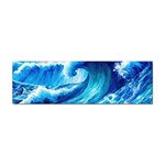 Tsunami Tidal Wave Ocean Waves Sea Nature Water Blue Painting Sticker Bumper (10 pack) Front