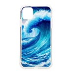 Tsunami Tidal Wave Ocean Waves Sea Nature Water Blue Painting iPhone 11 TPU UV Print Case Front