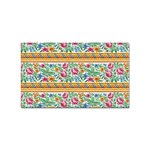 Flower Fabric Fabric Design Fabric Pattern Art Sticker Rectangular (100 pack) Front