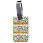 Flower Fabric Fabric Design Fabric Pattern Art Luggage Tag (two sides) Front