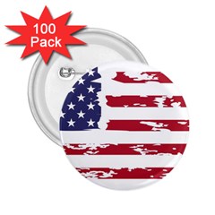 Flag Usa Unite Stated America 2 25  Buttons (100 Pack)  by uniart180623