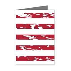 Flag Usa Unite Stated America Mini Greeting Card by uniart180623