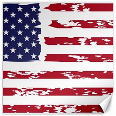 Flag Usa Unite Stated America Canvas 16  X 16  by uniart180623