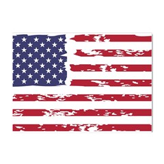 Flag Usa Unite Stated America Crystal Sticker (a4)