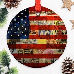 Usa Flag United States Ornament (round) by uniart180623