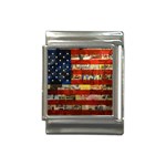 Usa Flag United States Italian Charm (13mm) Front