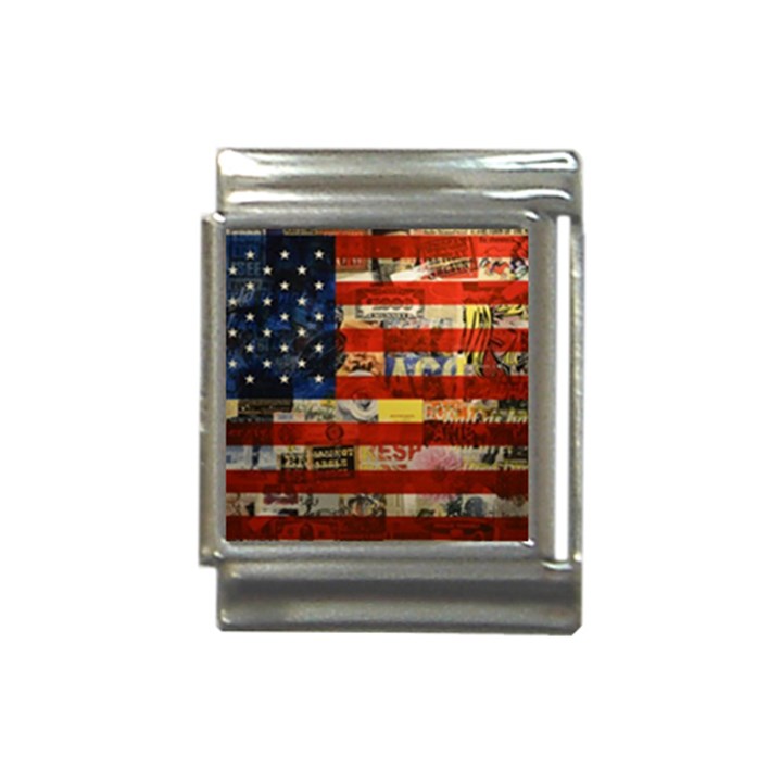 Usa Flag United States Italian Charm (13mm)