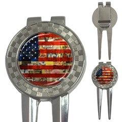 Usa Flag United States 3-in-1 Golf Divots by uniart180623