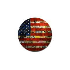 Usa Flag United States Golf Ball Marker (10 Pack) by uniart180623