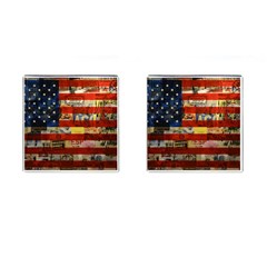 Usa Flag United States Cufflinks (square) by uniart180623