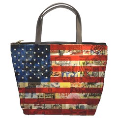 Usa Flag United States Bucket Bag by uniart180623