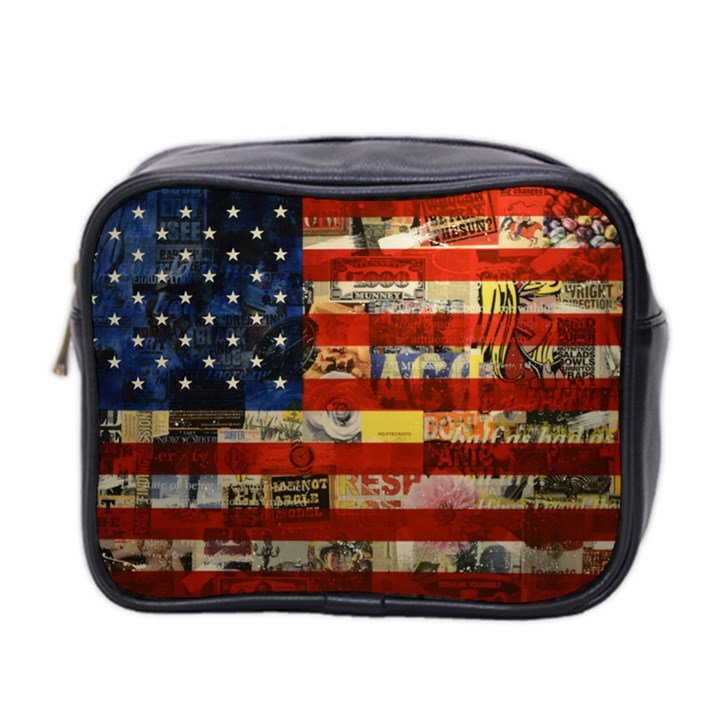 Usa Flag United States Mini Toiletries Bag (Two Sides)