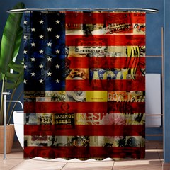 Usa Flag United States Shower Curtain 60  X 72  (medium)  by uniart180623