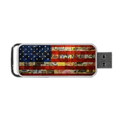 Usa Flag United States Portable Usb Flash (two Sides) by uniart180623