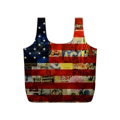 Usa Flag United States Full Print Recycle Bag (s) by uniart180623