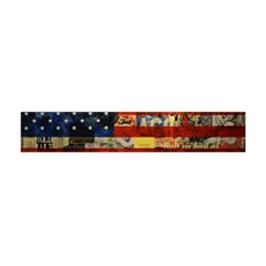 Usa Flag United States Premium Plush Fleece Scarf (mini) by uniart180623