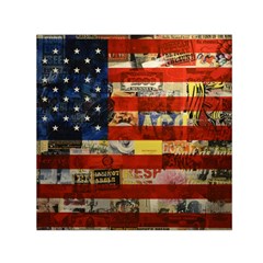 Usa Flag United States Square Satin Scarf (30  X 30 ) by uniart180623