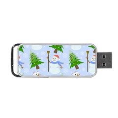 New Year Christmas Snowman Pattern, Portable Usb Flash (two Sides) by uniart180623