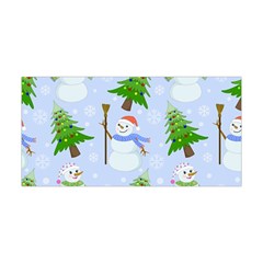 New Year Christmas Snowman Pattern, Yoga Headband by uniart180623