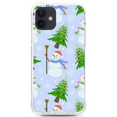 New Year Christmas Snowman Pattern, Iphone 12/12 Pro Tpu Uv Print Case by uniart180623