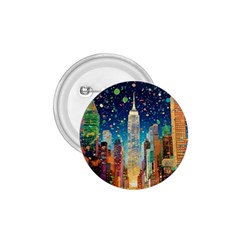 New York Confetti City Usa 1 75  Buttons by uniart180623