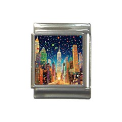 New York Confetti City Usa Italian Charm (13mm) by uniart180623