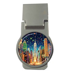 New York Confetti City Usa Money Clips (round)  by uniart180623